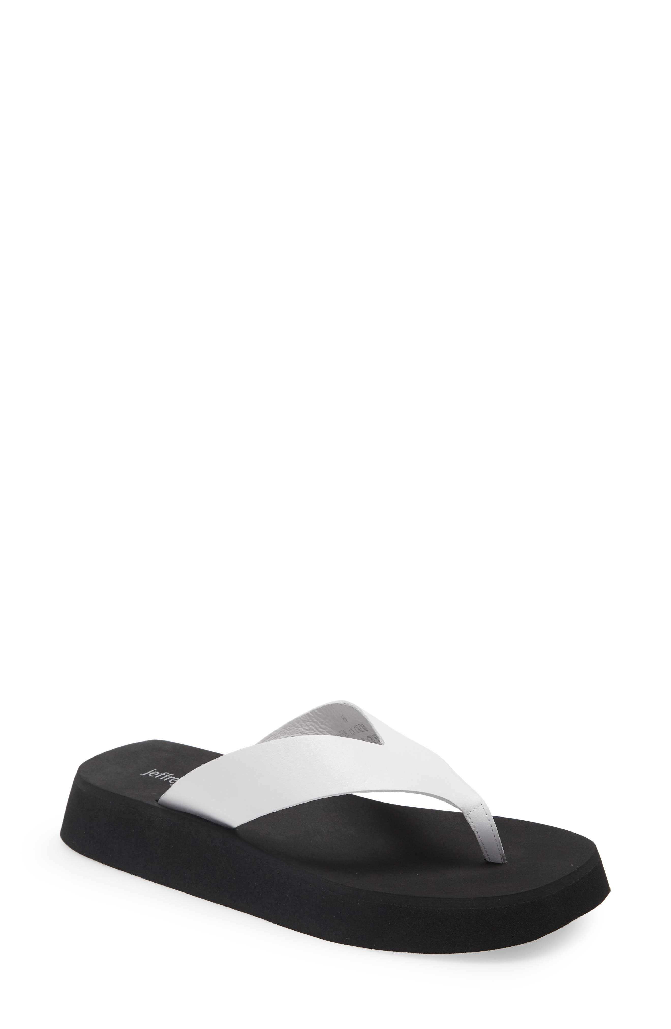 Diggin' Flip Flop, Main, color, WHITE LEATHER