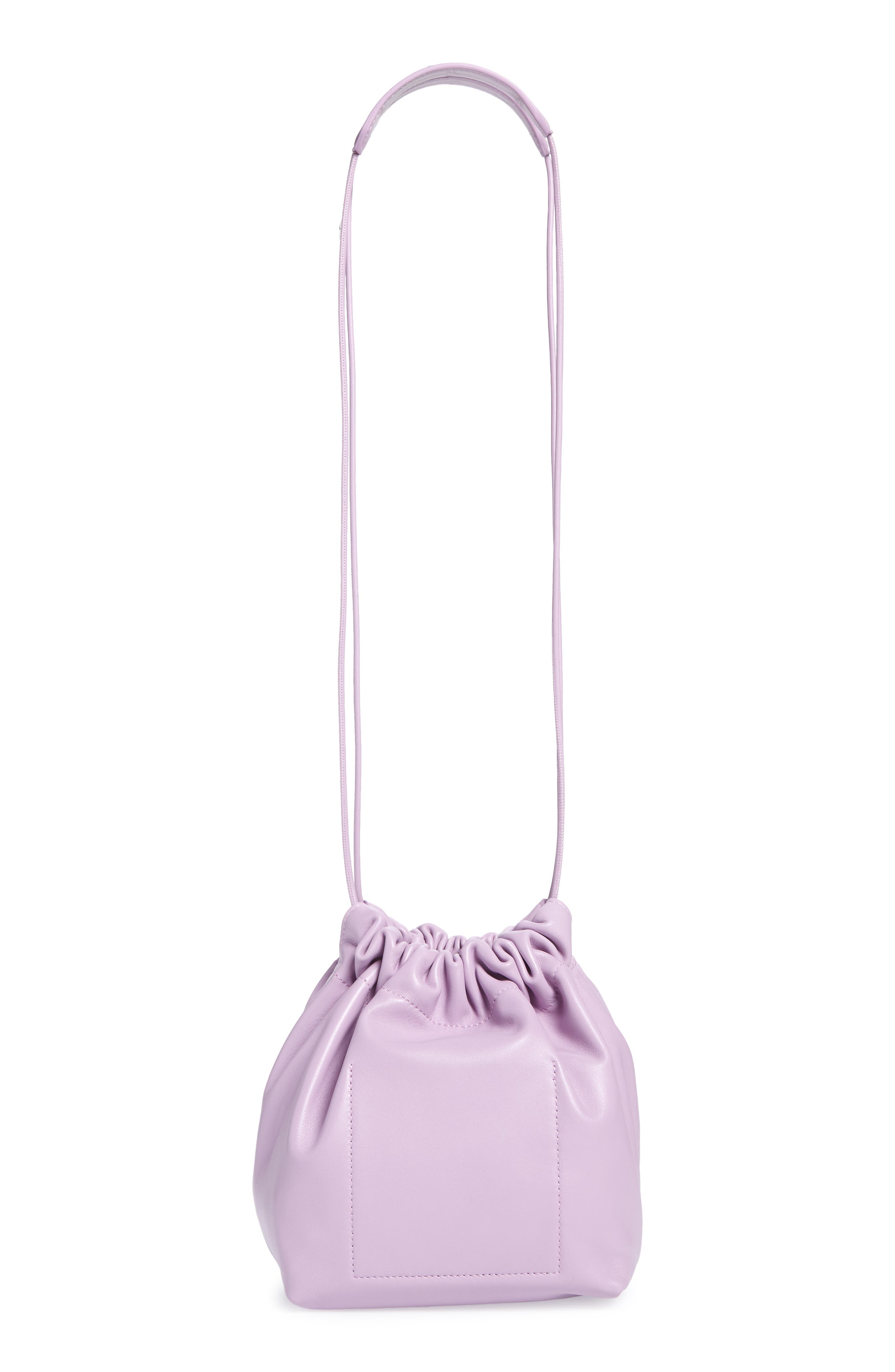 Jil Sander Small Drawstring Leather Crossbody Bag, Alternate, color, 