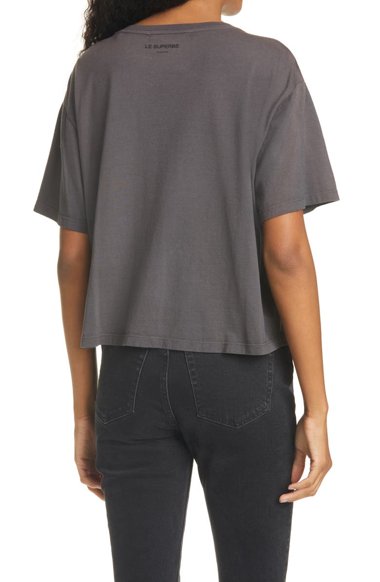 Le Superbe Keep Smiling Graphic T-Shirt, Alternate, color, Washed Black