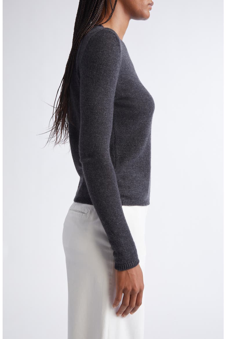 Fine Gauge Cashmere Sweater, Alternate, color, SMOKE GRAY MELANGE
