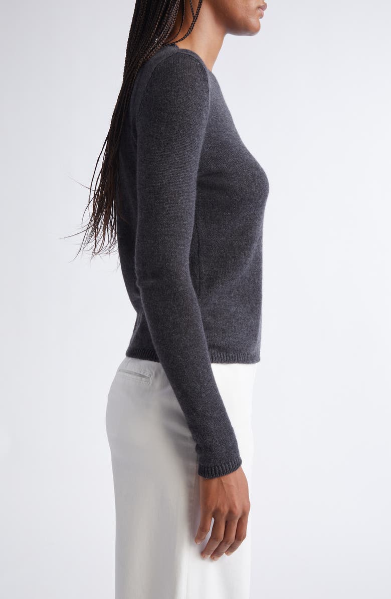 Eleventy Fine Gauge Cashmere Sweater, Alternate, color, Smoke Gray Melange