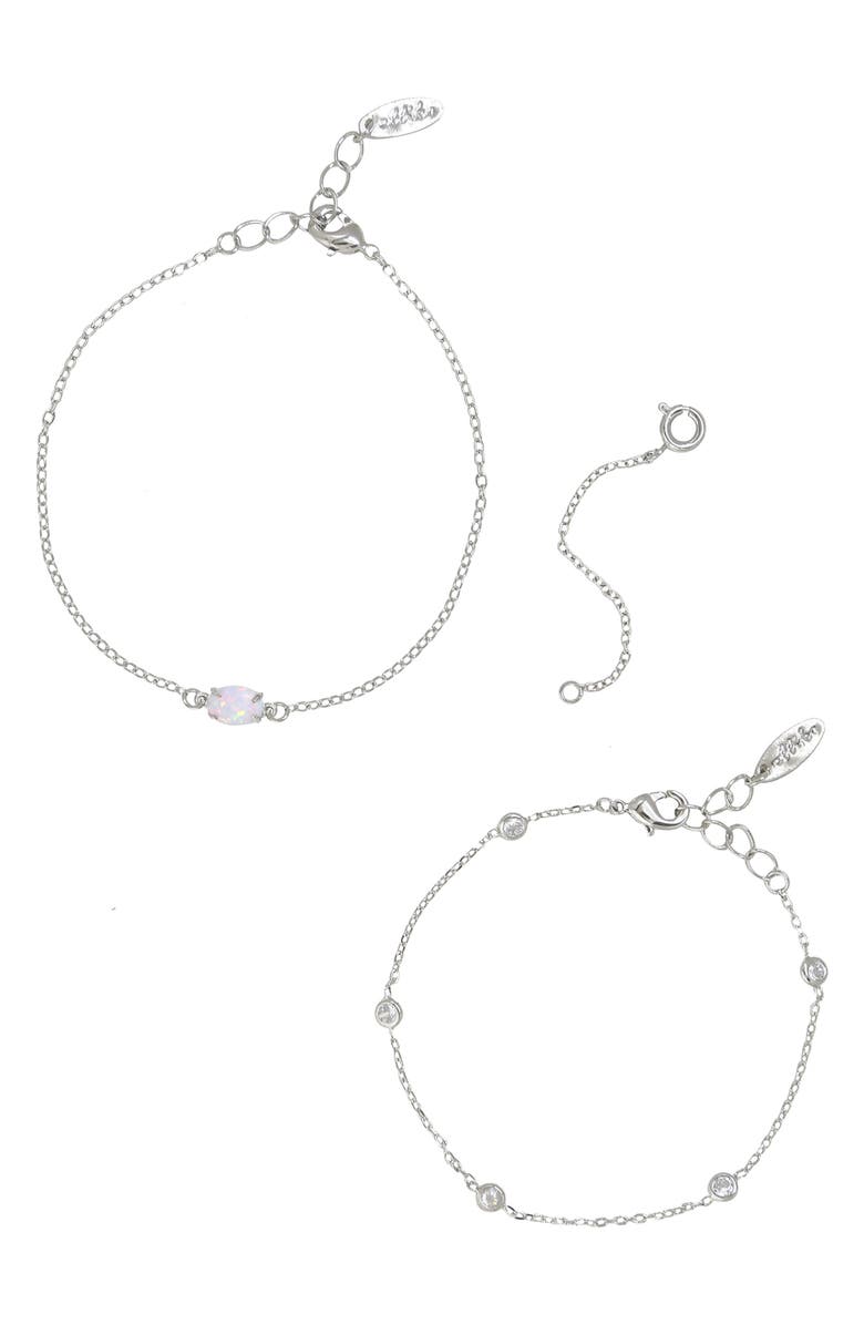 Ettika Set of 2 Bracelets, Main, color, 