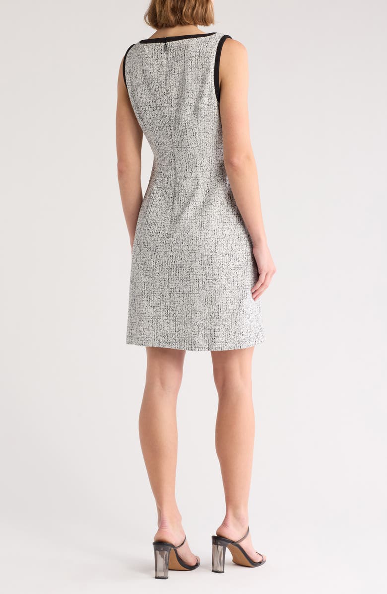 KARL LAGERFELD Scuba Crepe Shift Dress, Alternate, color, 