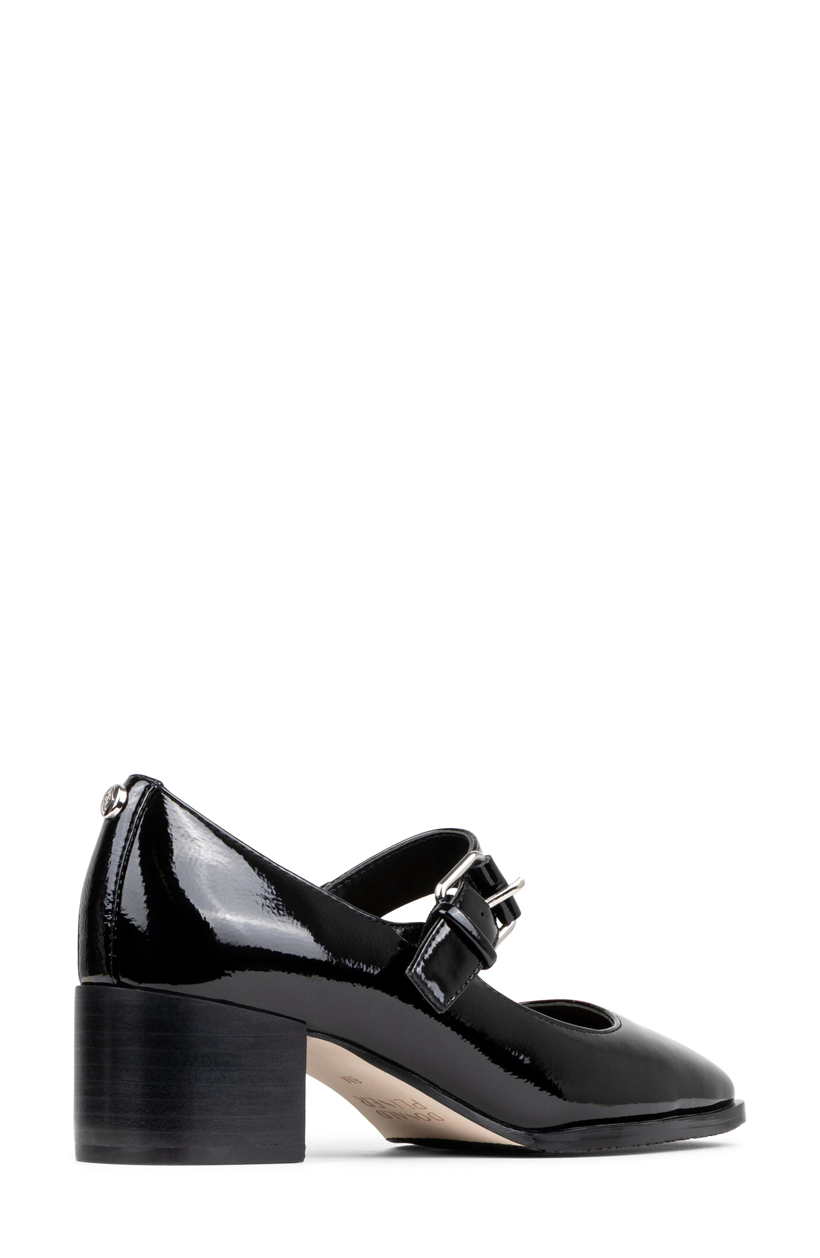 Kiyomi Faux Leather Mary Jane Pump, Alternate, color, BLACK