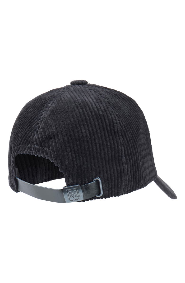 Bruno Magli Wide Wale Corduroy Baseball Cap, Alternate, color, Black