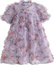 Sweet Cactus Lavender Garden Ruffle Occasion Dress