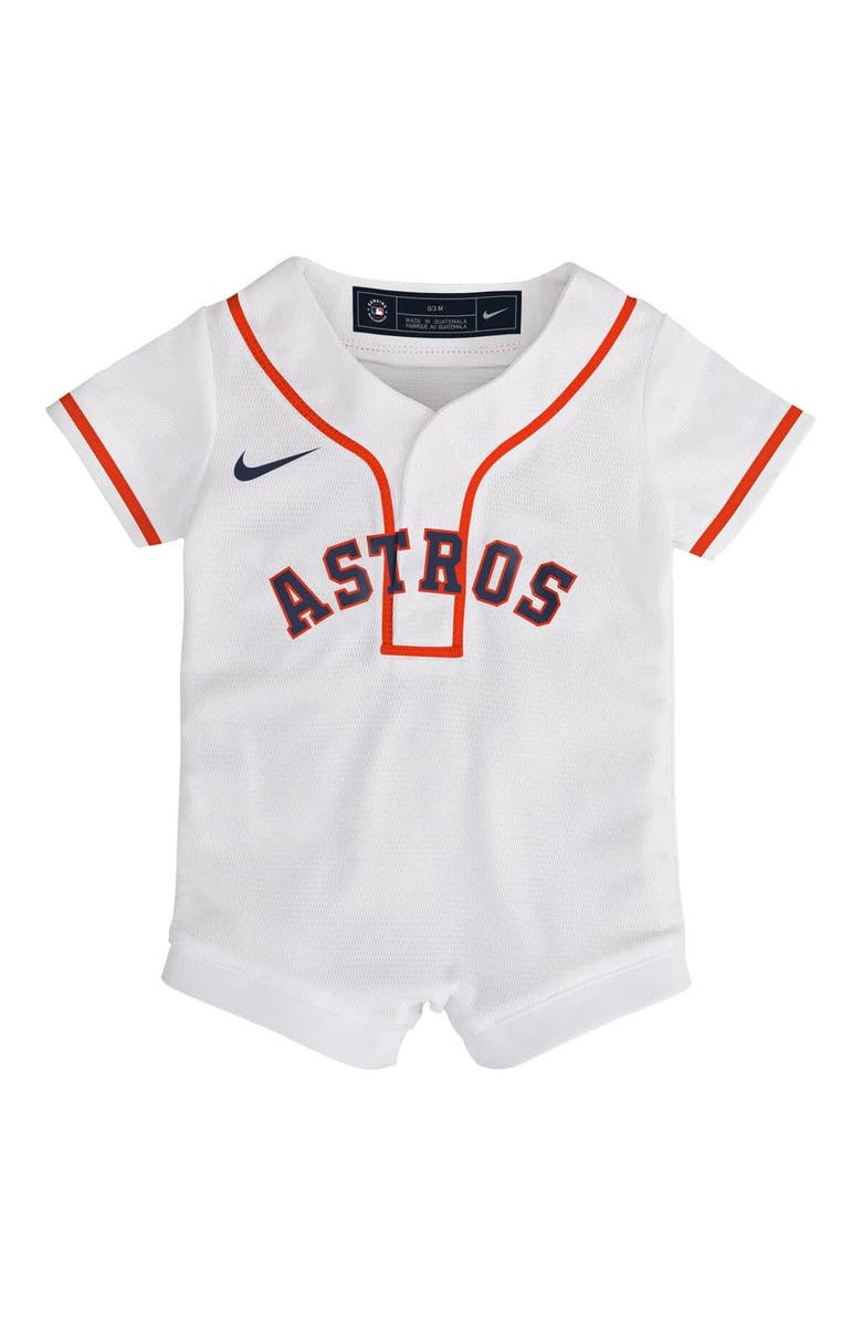 Nike Newborn Nike White Houston Astros Home Replica Romper Jersey, Alternate, color, White