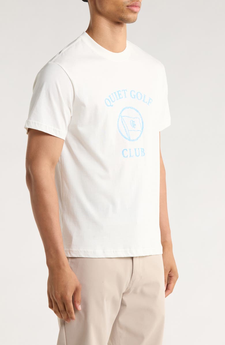 Quiet Golf Bay Club Cotton Graphic T-Shirt, Alternate, color, White