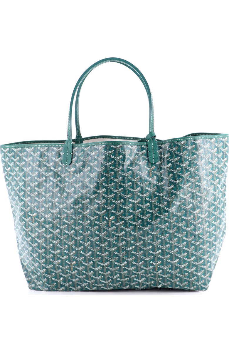 Pre-Owned Goyard Saint Louis Tote Coated Canvas GM, Main, color, Green