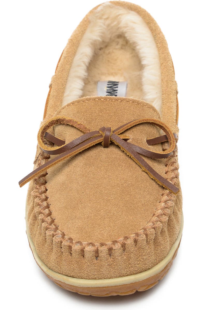 Minnetonka Tilia Faux Fur Lined Slipper, Alternate, color, Cinnamon