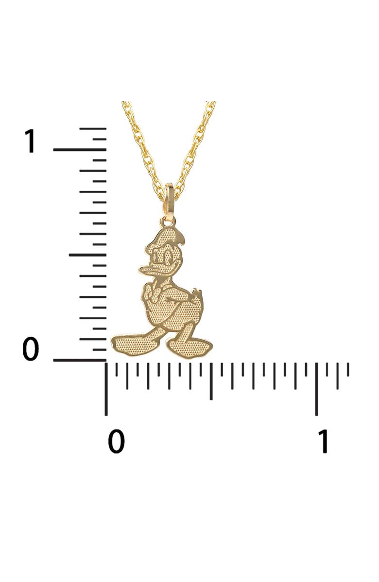 Disney Donald Duck 14K Gold Necklace, Alternate, color, 