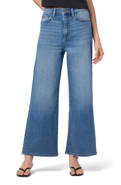 High Waist Ankle Wide Leg Jeans