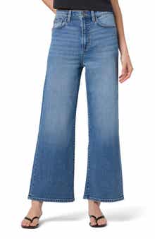 High Waist Ankle Wide Leg Jeans