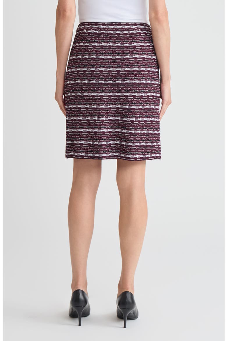 A-Line Multi-Stitch Jacquard Knit Skirt, Alternate, color, Midnight Violet/Lunar Rock