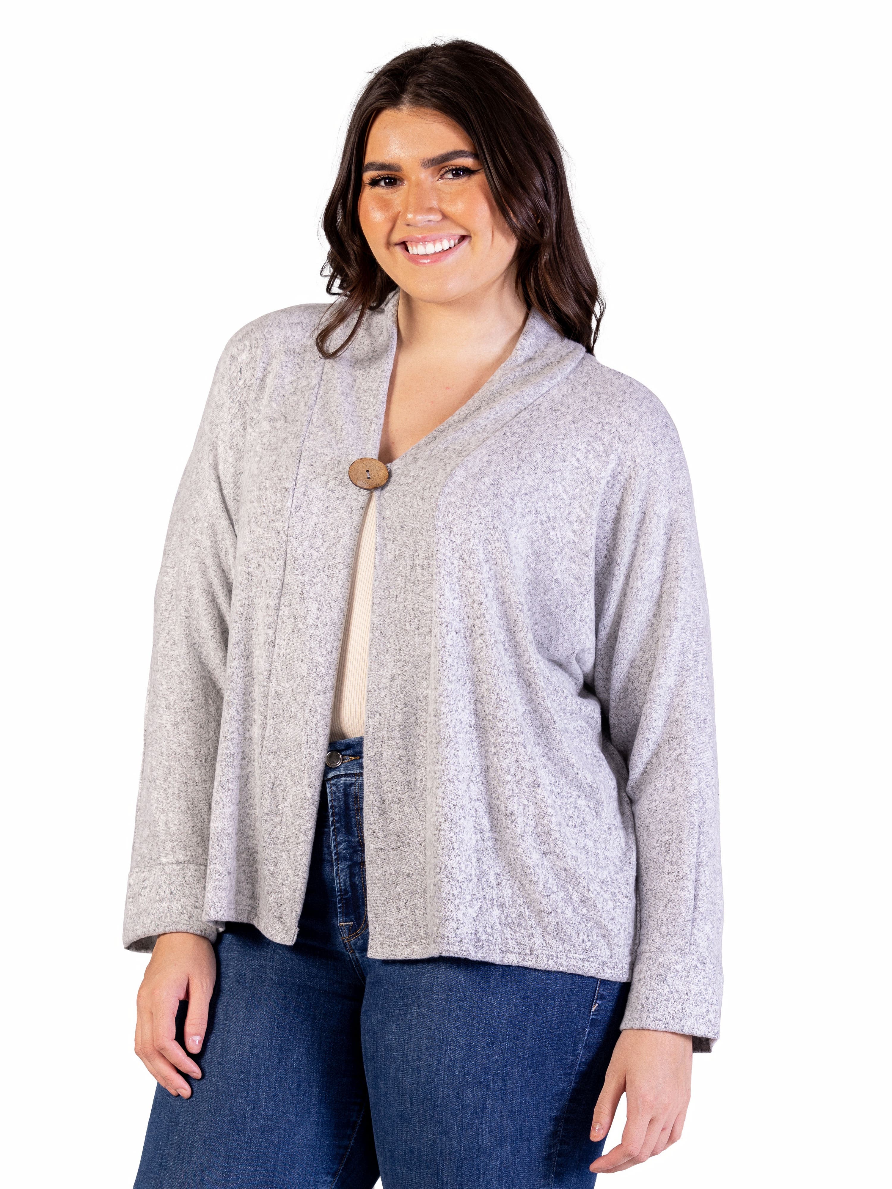 Single Button Front Long Sleeve Cardigan - image 4