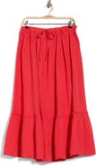 Abound Tiered Cotton Gauze Maxi Skirt