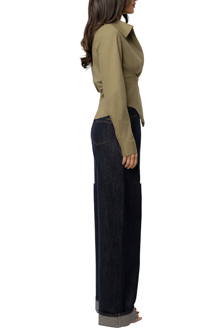 Sculpt And Form Blouse, Alternate, color, Olive