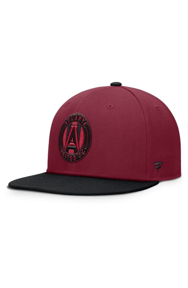 FANATICS Men's Fanatics Red Atlanta United FC Sitter Snapback Hat, Alternate, color, 