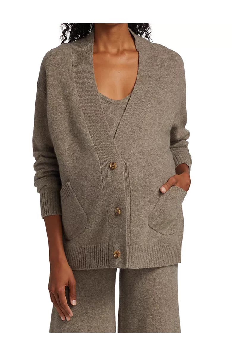 Emilia George Renee Sweater Cardigan, Main, color, Camel