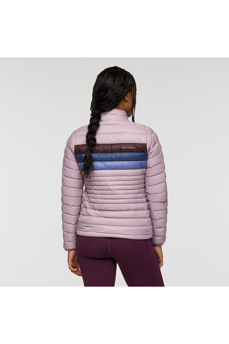 Fuego Down Jacket - Women's, Alternate, color, Quartz Stripes