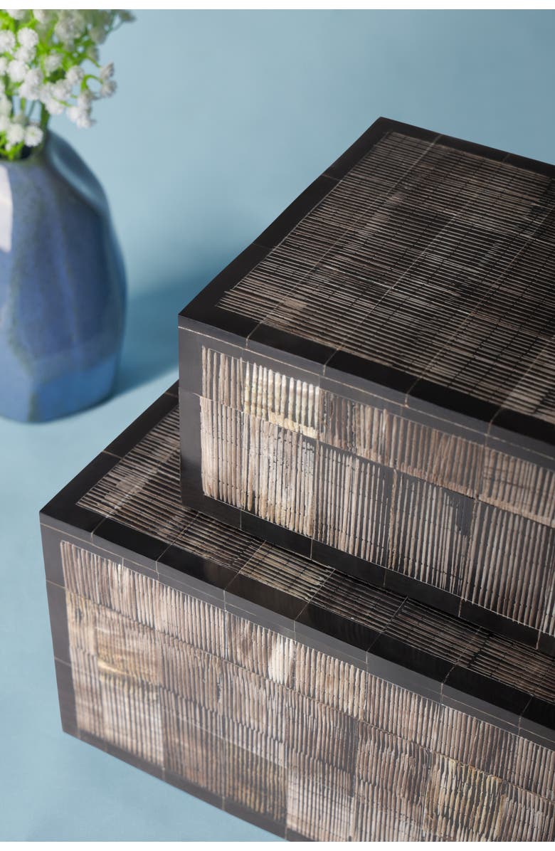 GAURI KOHLI Bermuda Decorative Boxes, Set of 2, Alternate, color, 