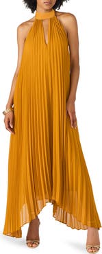 Steve Madden Maraya Pleated Halter Dress