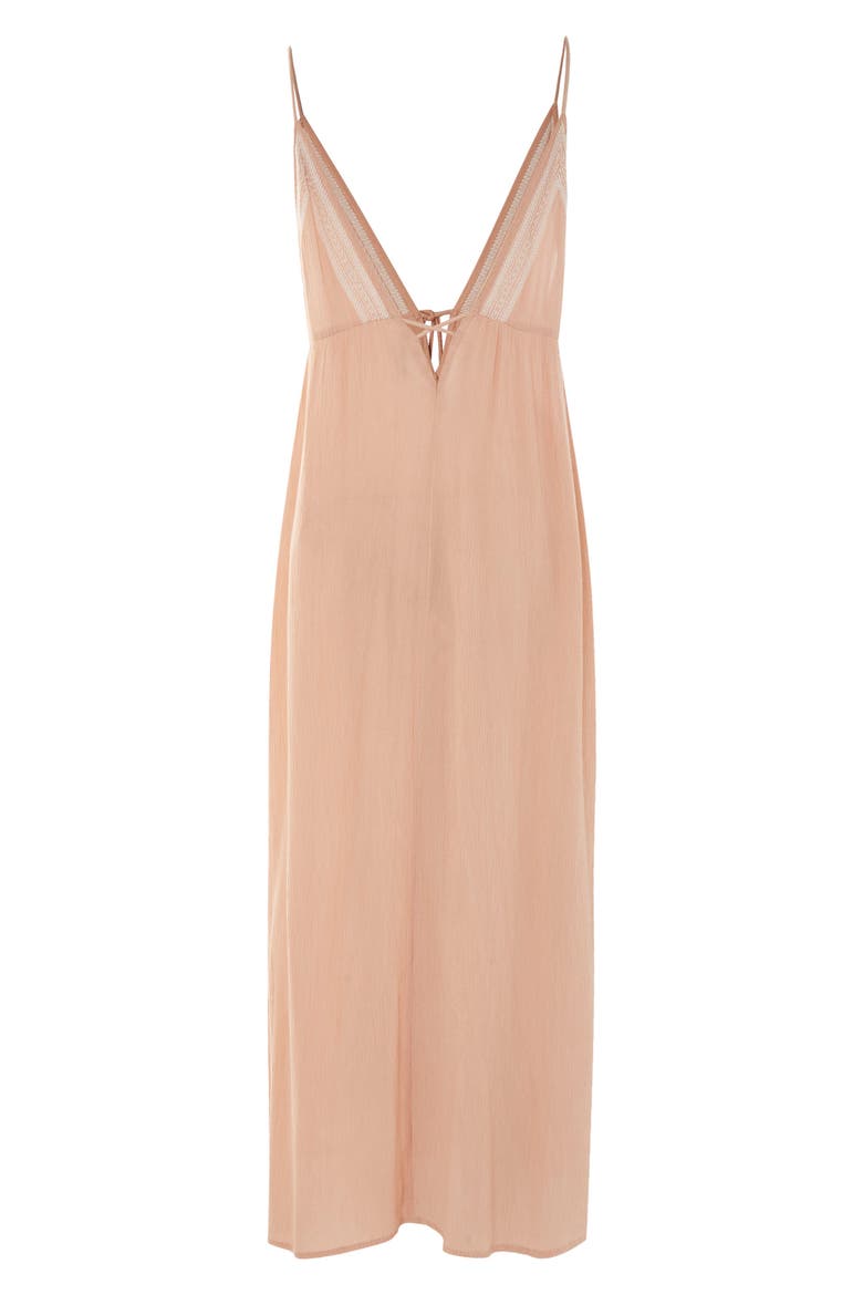 Embroidered Maxi Cover-Up, Alternate, color, LIGHT PEACH