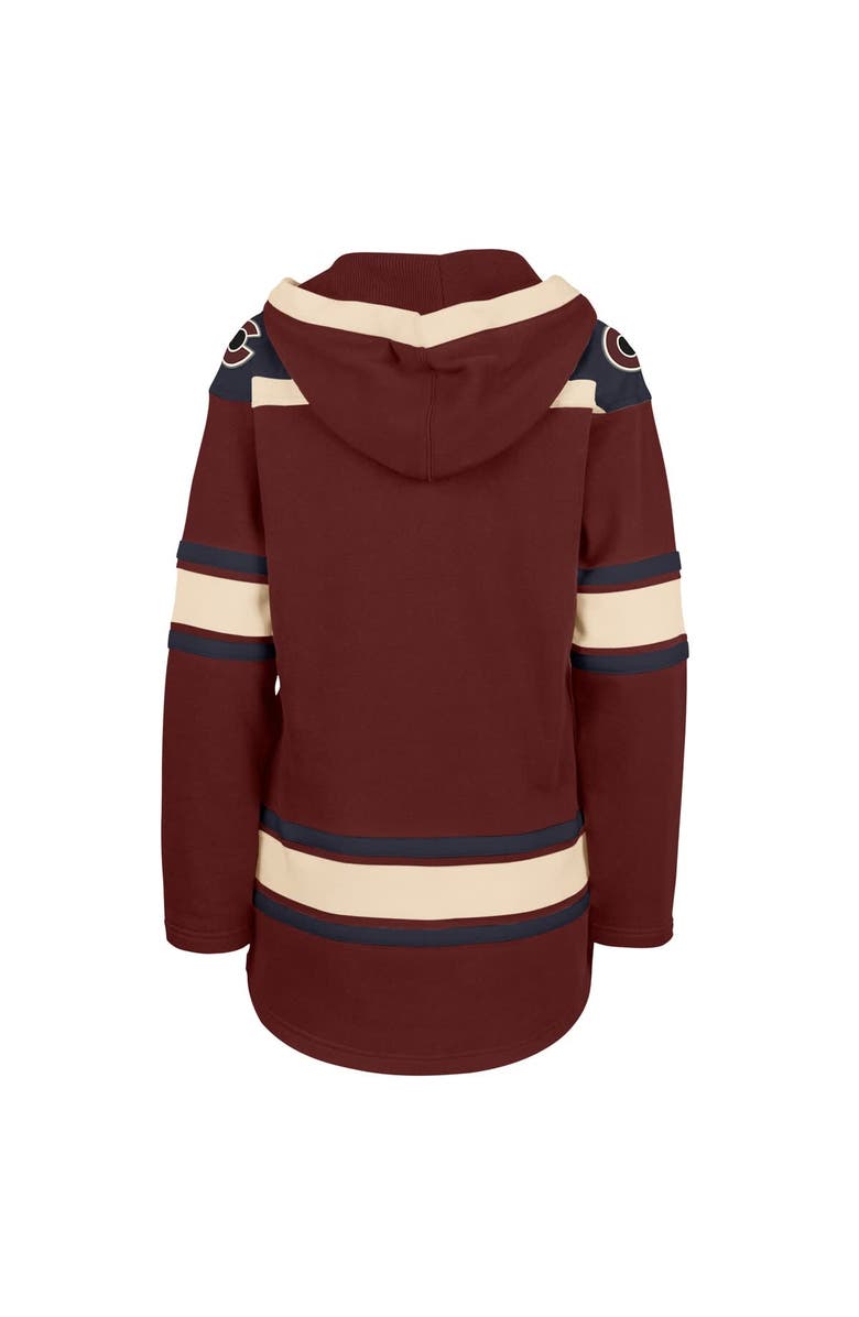 '47 Women's '47  Burgundy Colorado Avalanche Superior Lacer Pullover Hoodie, Alternate, color, Burgundy
