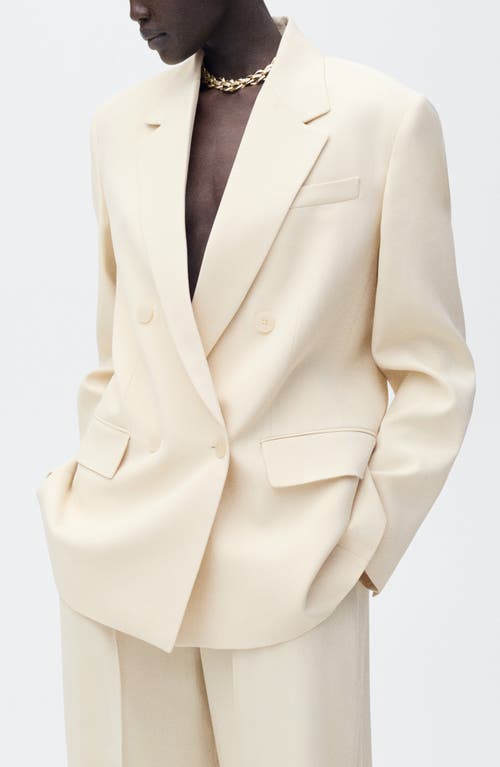 Mango Suki Straight Leg Pants In Vanilla