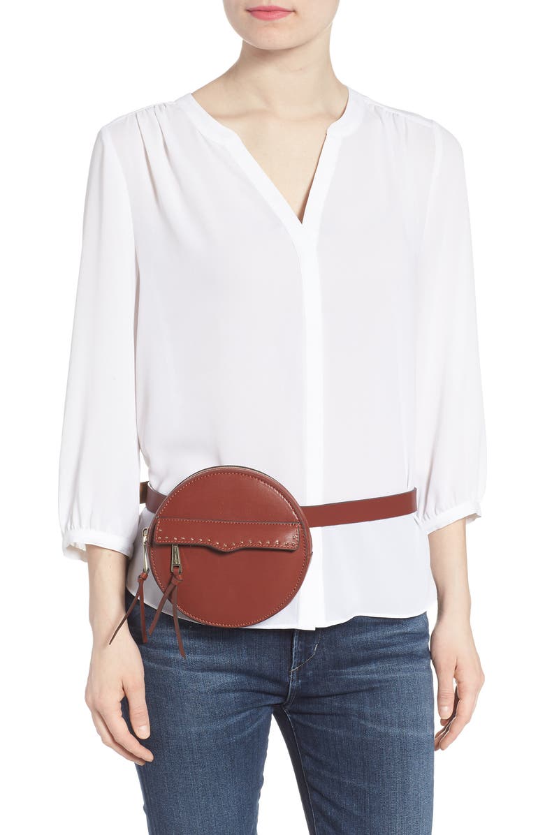 Rebecca Minkoff Lucy Leather Belt Bag, Alternate, color,