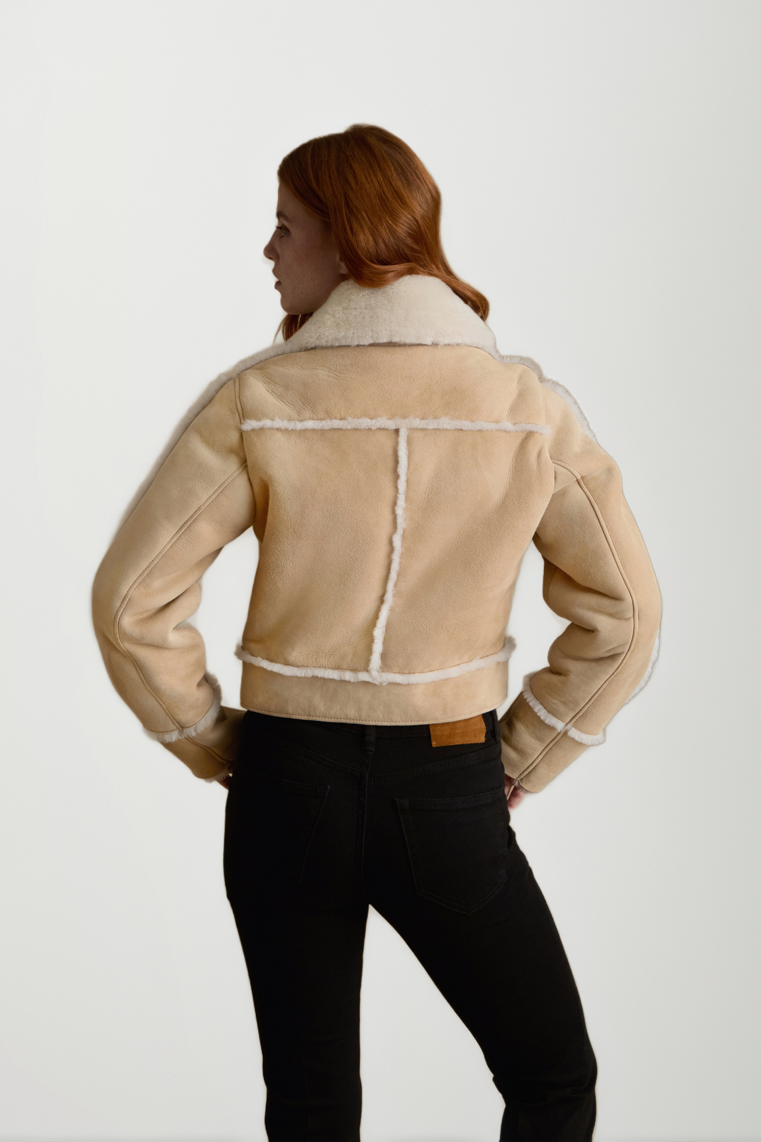 Clara Suede Shearling Jacket - image 2