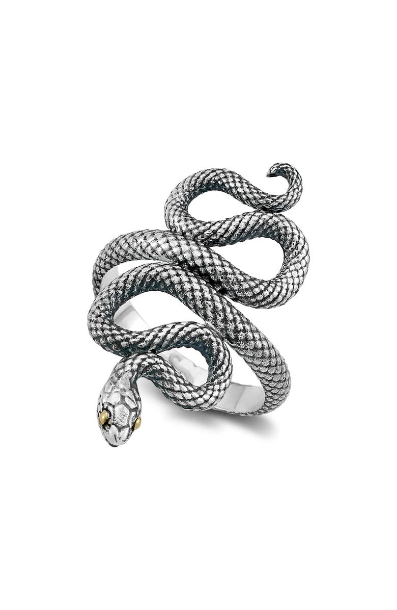 SAMUEL B. Snake Ring, Alternate, color, Silver