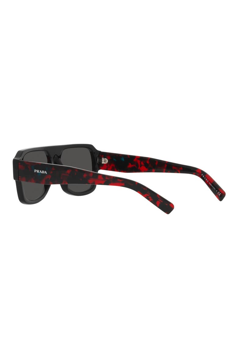 56mm Pilot Sunglasses, Alternate, color, DARK GREY
