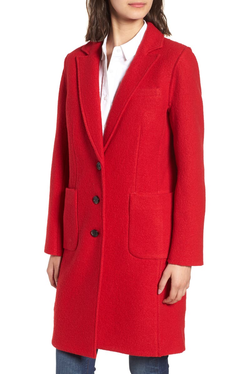 J.Crew Olga Boiled Wool Topcoat, Alternate, color, 