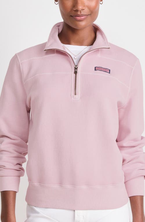 Vineyard Vines Shep Quarter Zip Pullover In Summer Mauve