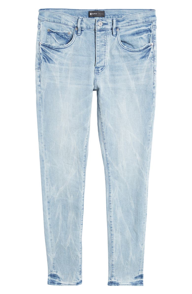 PURPLE BRAND Tie Dye Bleach Skinny Jeans, Alternate, color,