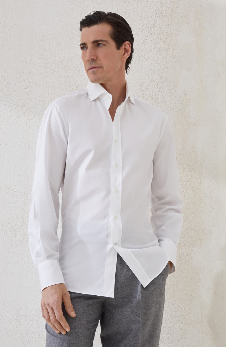 Brunello Cucinelli Twill shirt, Alternate, color, White