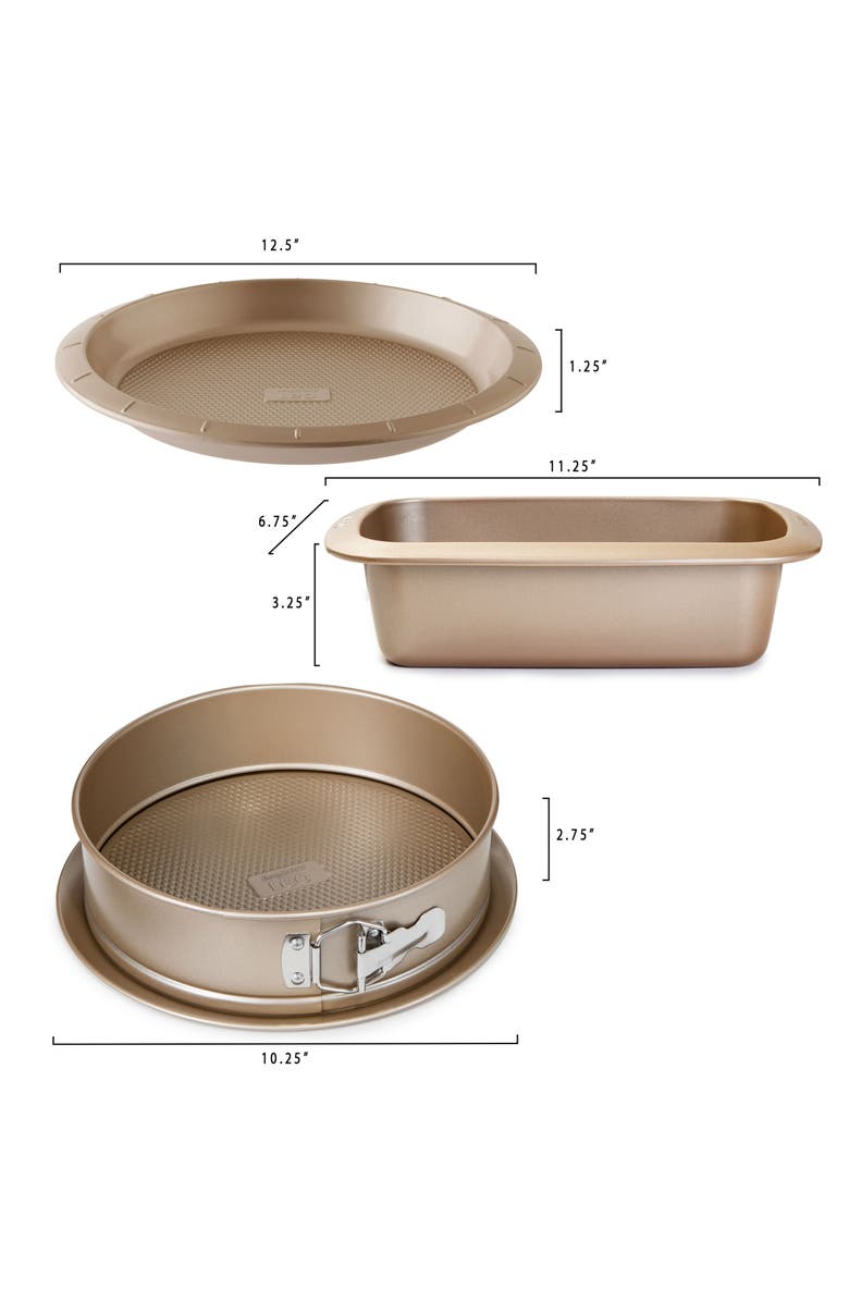 BergHOFF Leo Balance Carbon Steel 3-Piece Bake Set, Alternate, color, Latte Brown