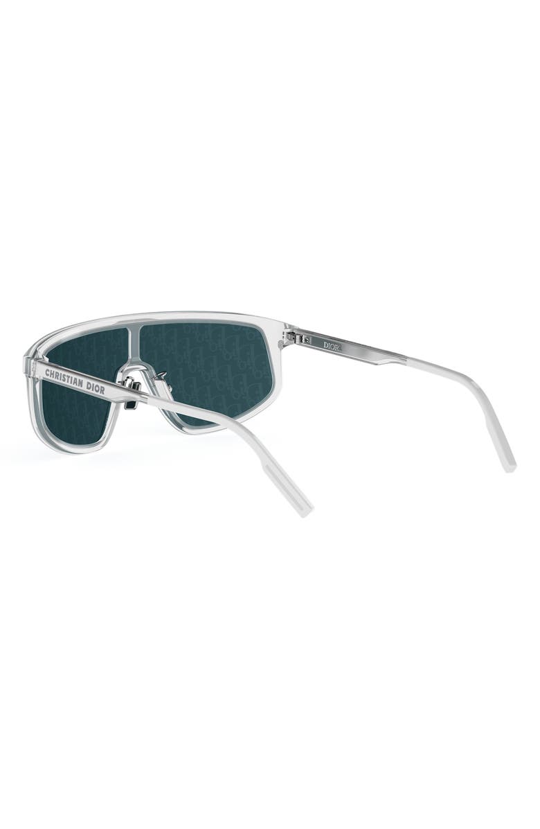 DIOR Tag M1U 134.2 Mirrored Mask Sunglasses, Alternate, color, Crystal/ Other / Blue Mirror
