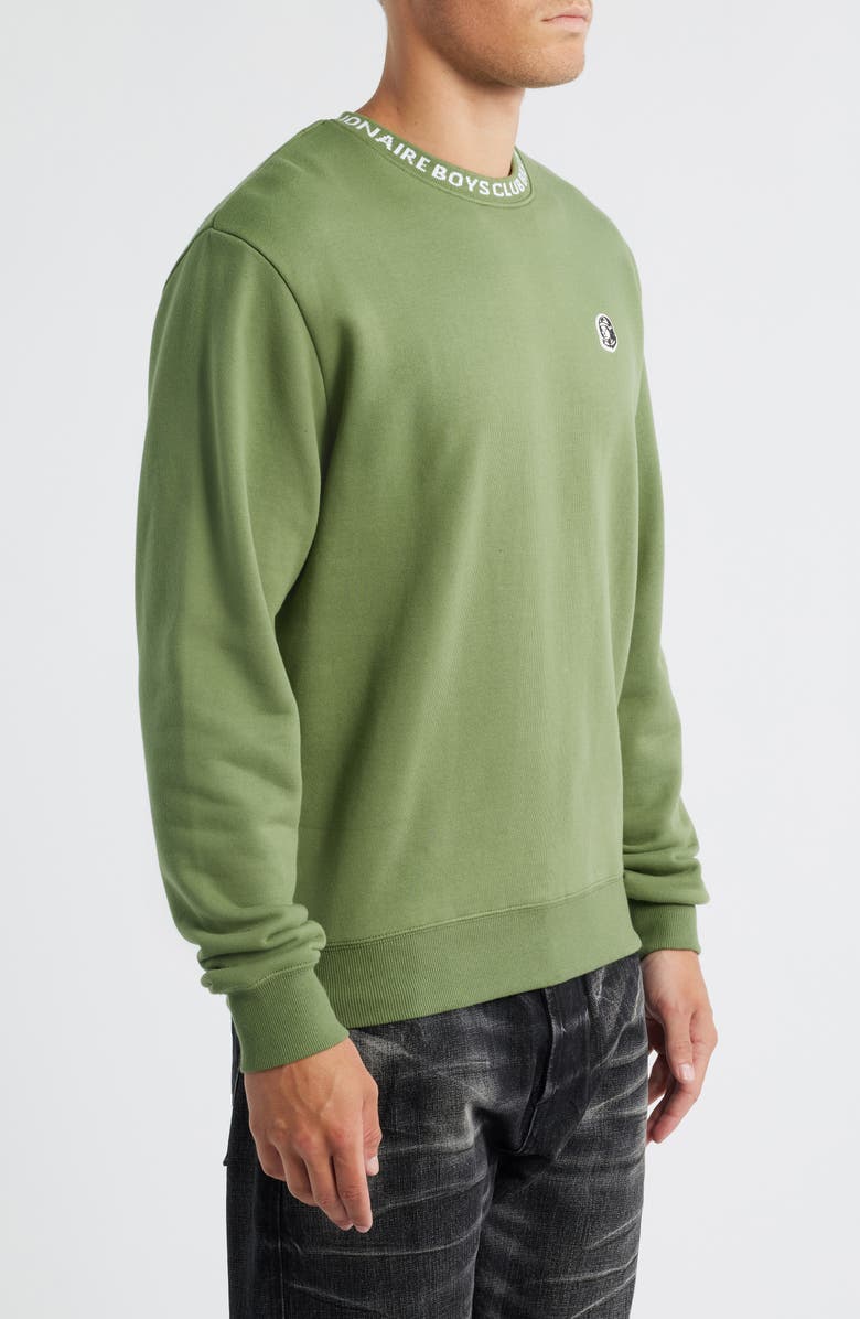 Billionaire Boys Club BB Cosmo Crewneck Sweatshirt, Alternate, color, Vineyard Green