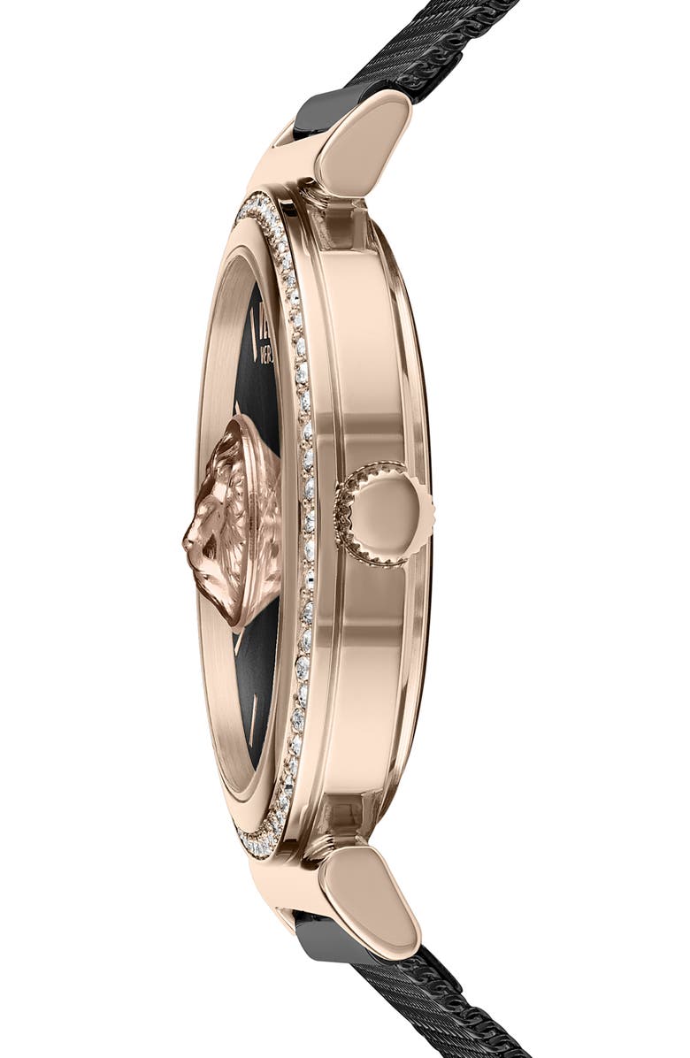 VERSUS Versace Brick Lane Mesh Strap Watch, 34mm, Alternate, color, 