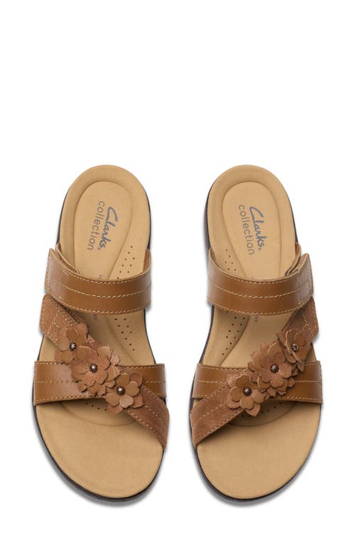 Clarks ® Laurieann Rose Sandal In Tan Leather