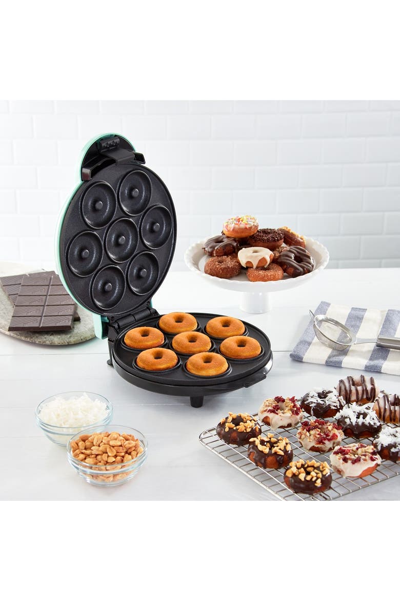 Express Mini Donut Maker, Alternate, color, AQUA