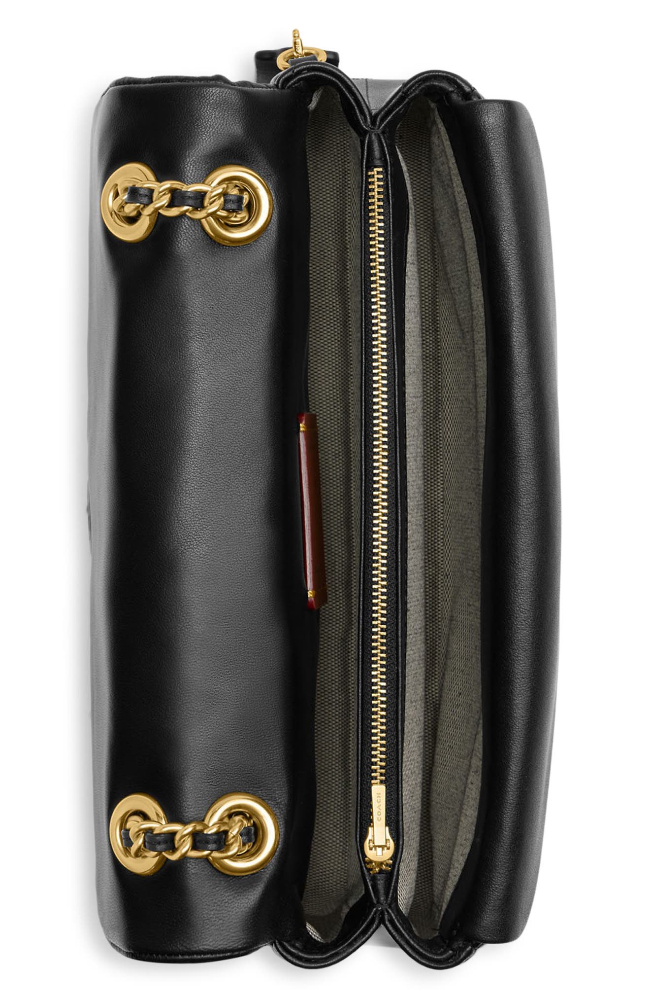 COACH Tabby 26 Quilted Leather Convertible Crossbody Bag, Alternate, color, B4/Black