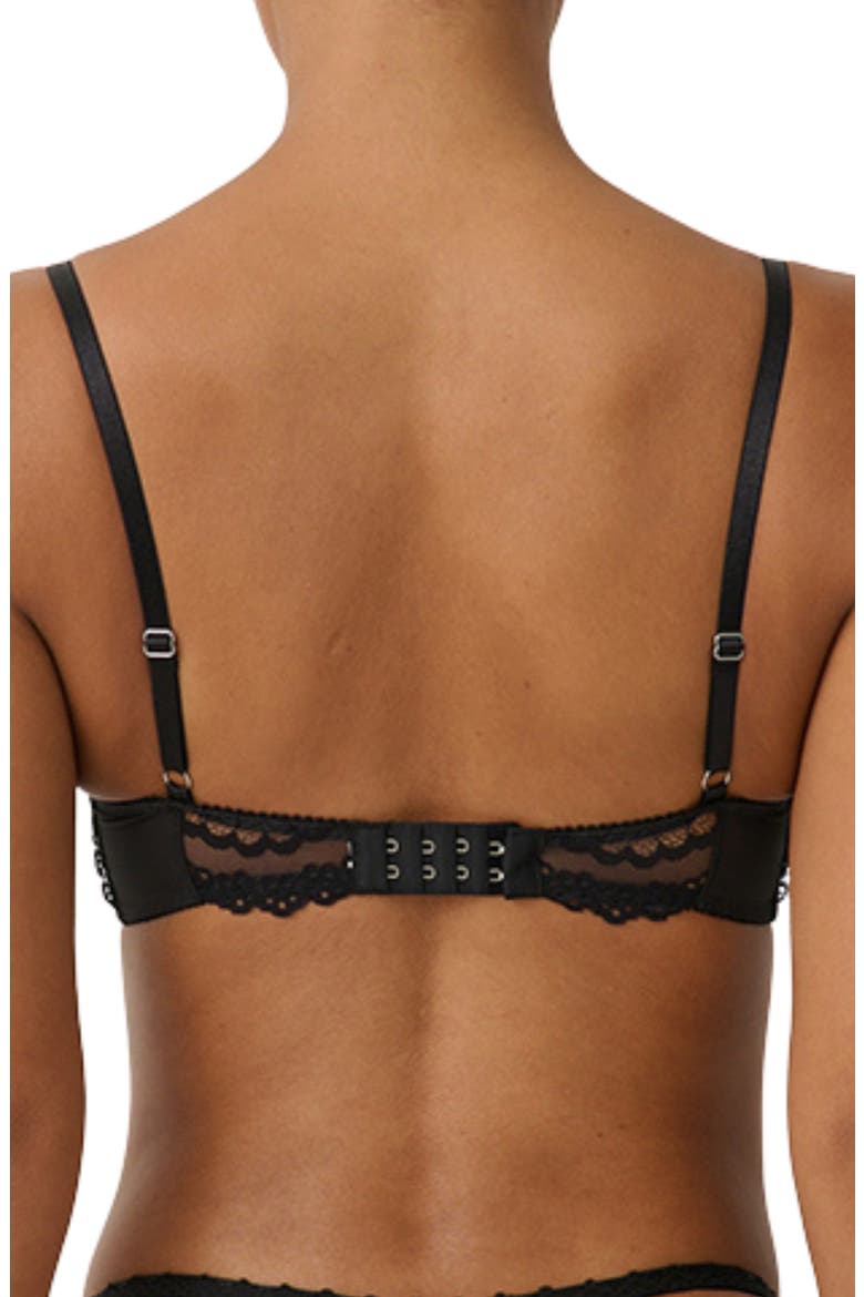 Belverdere Lace Underwire Bra, Alternate, color, BLACK
