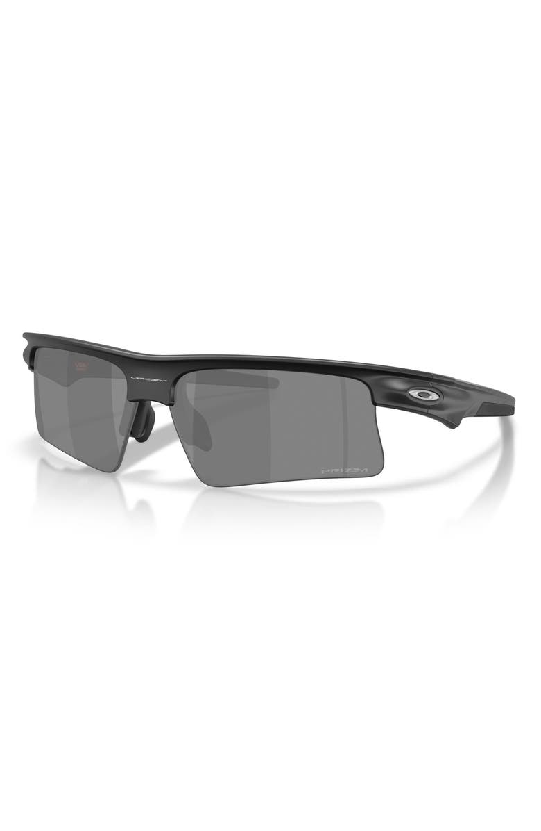 Oakley Bisphaera Speed 68mm Prizm<sup>™</sup> Oversize Rectangular Sunglasses, Alternate, color, Matte Black / Prizm Black