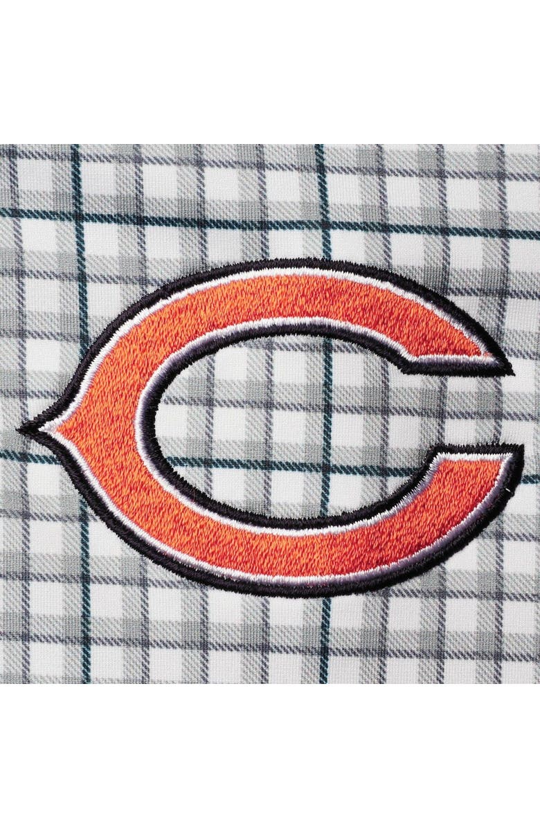 ANTIGUA Men's Antigua Gray/Navy Chicago Bears Deliver Button-Down Polo, Alternate, color, White