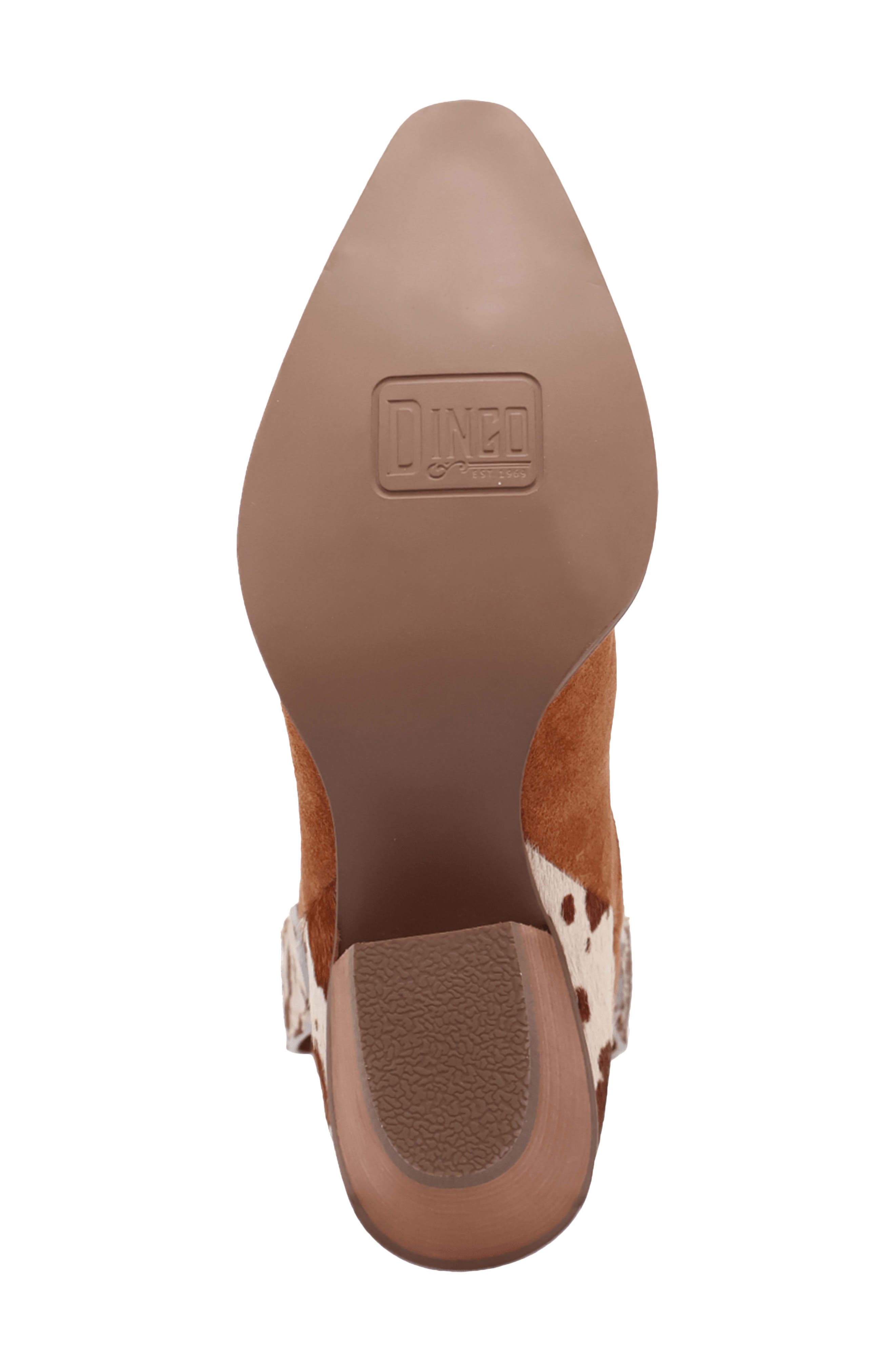 Texas Charm Genuine Calf Hair Bootie, Alternate, color, CAMEL