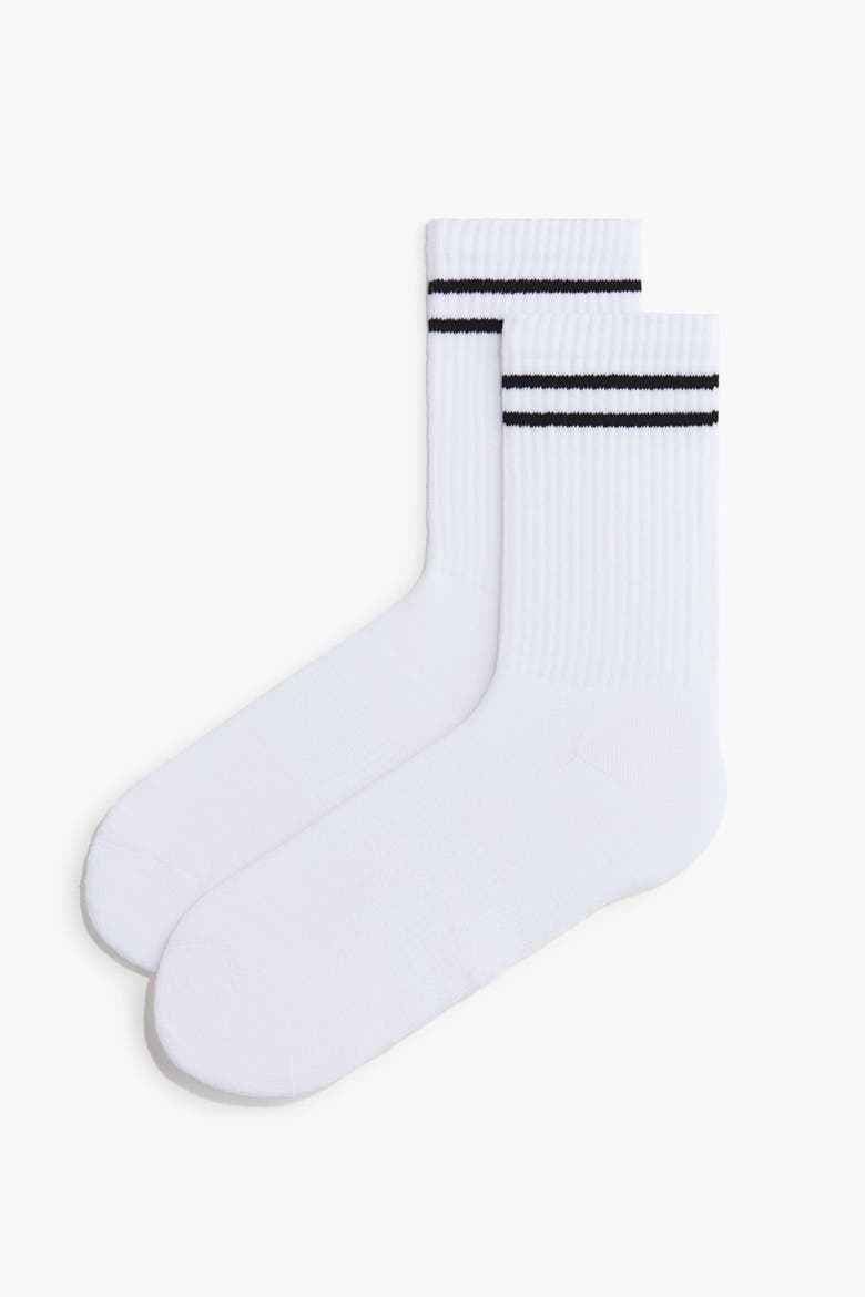 7-pack Sports Socks, Alternate, color, White/striped
