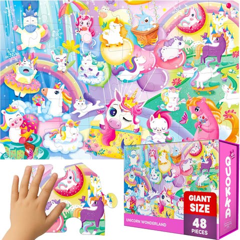 2x3 FT Giant Floor Puzzles for Kids Ages 4-6 - Interactive Learning and Play